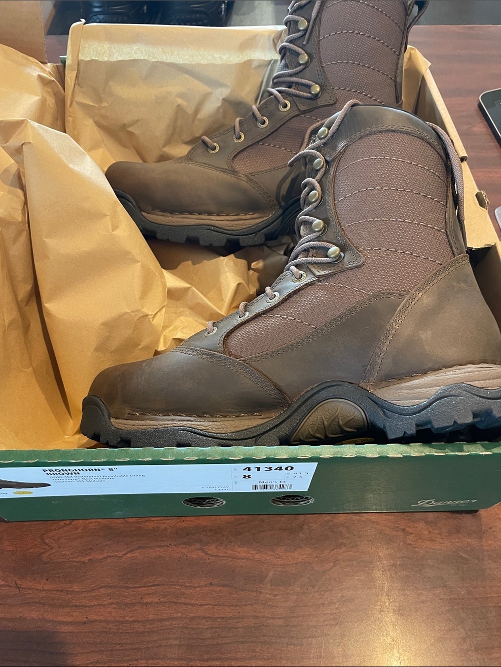 Danner Brown Tactical Insulated Lace-Up Boots